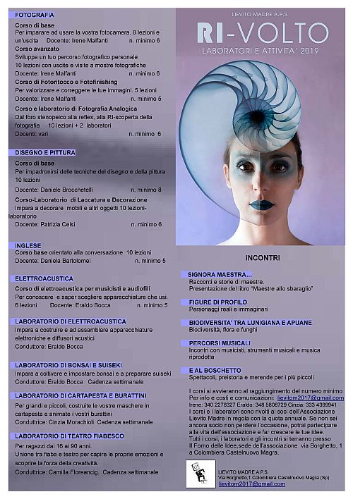 Lievito Madre LABORATORI E ATTIVITÀ 2019