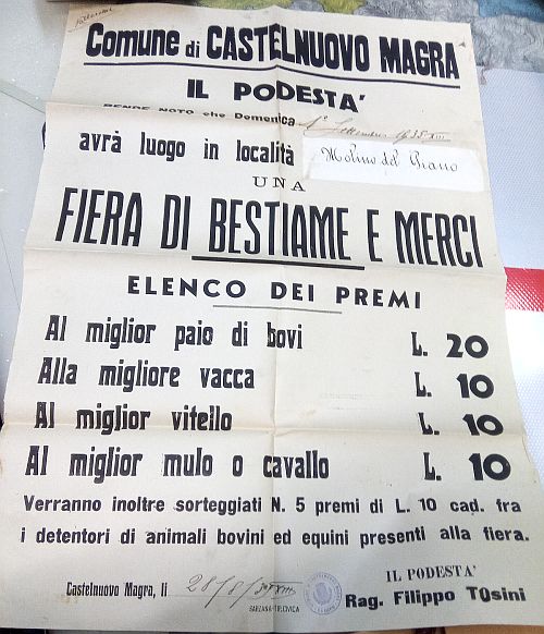 la fiera del bestiame e merci - le origini