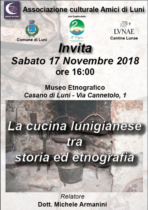 Conferenza - La cucina lunigianese tra storia ed etnografia
